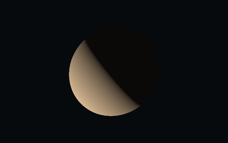 Jupiter from the parent-facing site on Europa, at 30 degrees horizontal field of view on 9 September 2026 at 12:00 UTC.